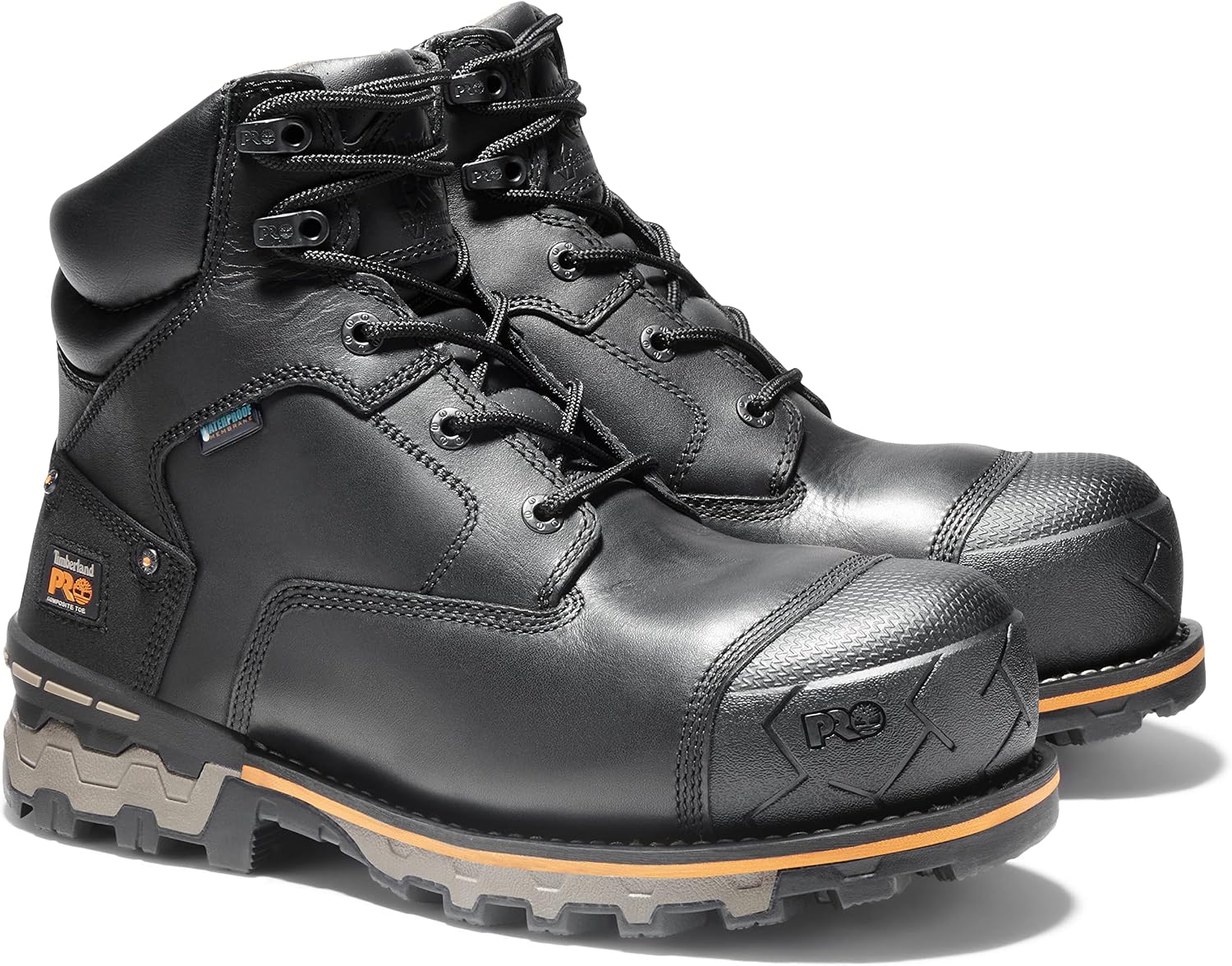 Timberland PRO Men's Boondock 6 Inch Composite Safety Toe Waterproof Industrial Work Boot 10 Wide Black-2024 New